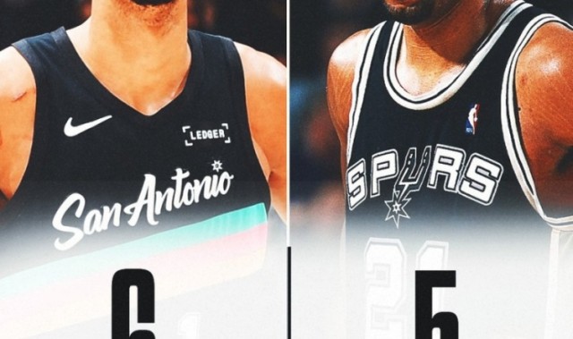 LOL投注-出战场次相差1236场！文班砍生涯第6次40+ 而邓肯只有5次